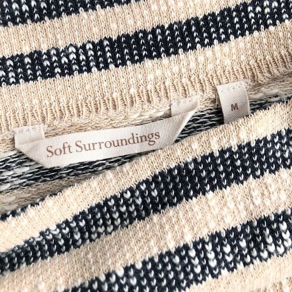 Soft Surroundings Marina Striped Boat Neck Sweater - Picture 4 of 5